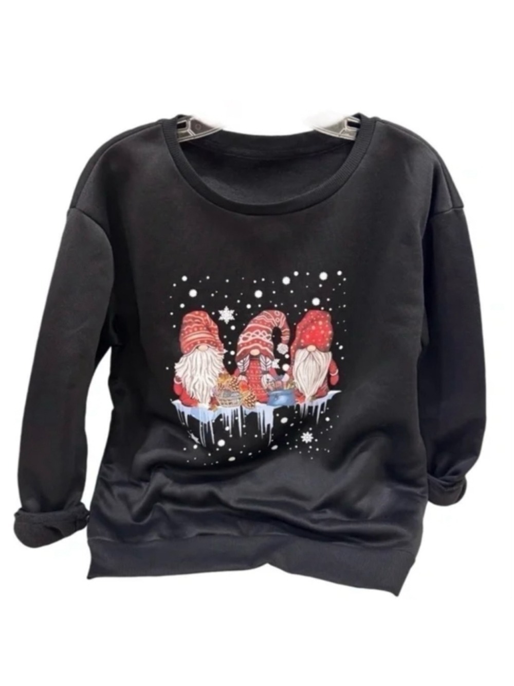 Women's Christmas Gnome Sweatshirt Medium